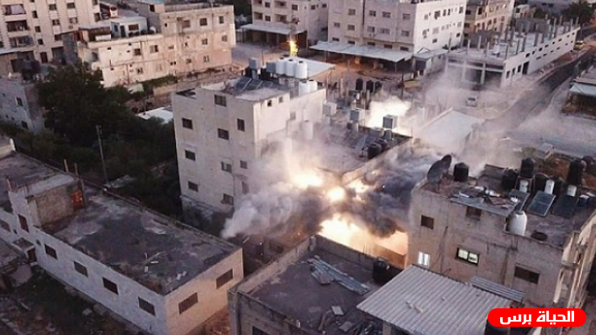 في عدوان اسرائيلي على بلاطة: اصابات وتدمير مقر لحركة فتح